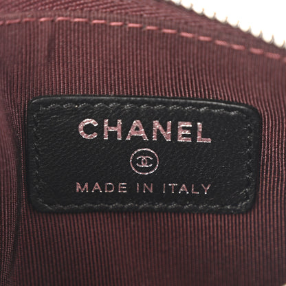 Chanel Lambskin Quilted Small Cosmetic Case Black 6 of 10