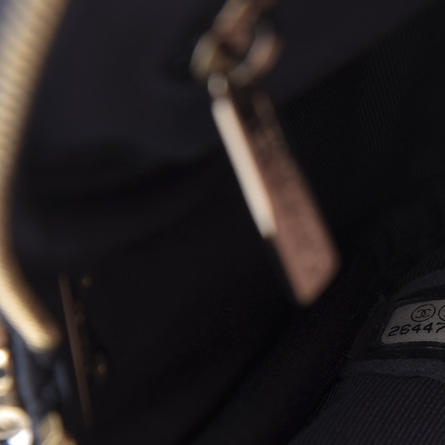 Caviar Quilted Small Coco Tassel Camera Case Dark Navy