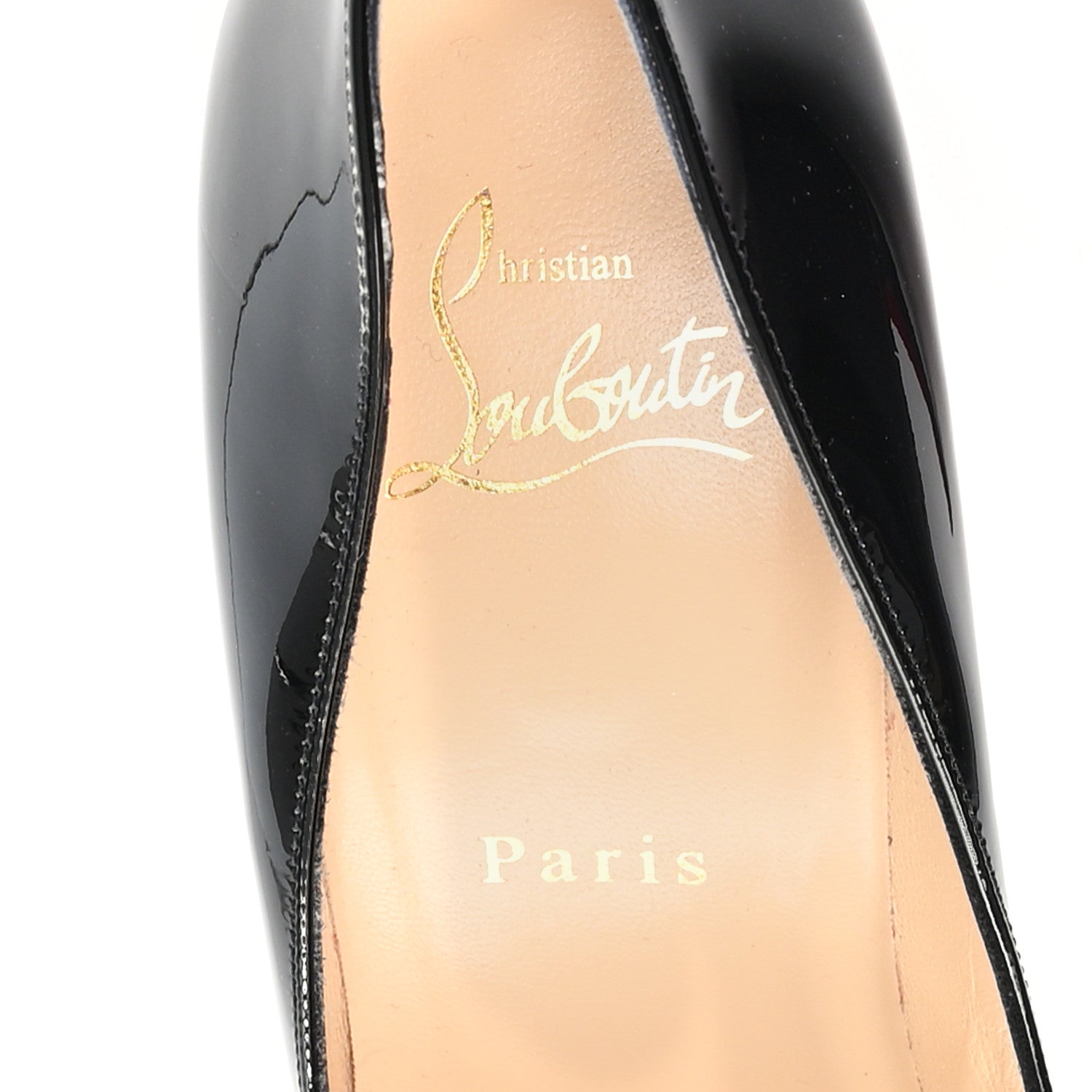 Christian Louboutin Patent Pigalle Follies 100 Pumps 37.5 Black 8 of 9