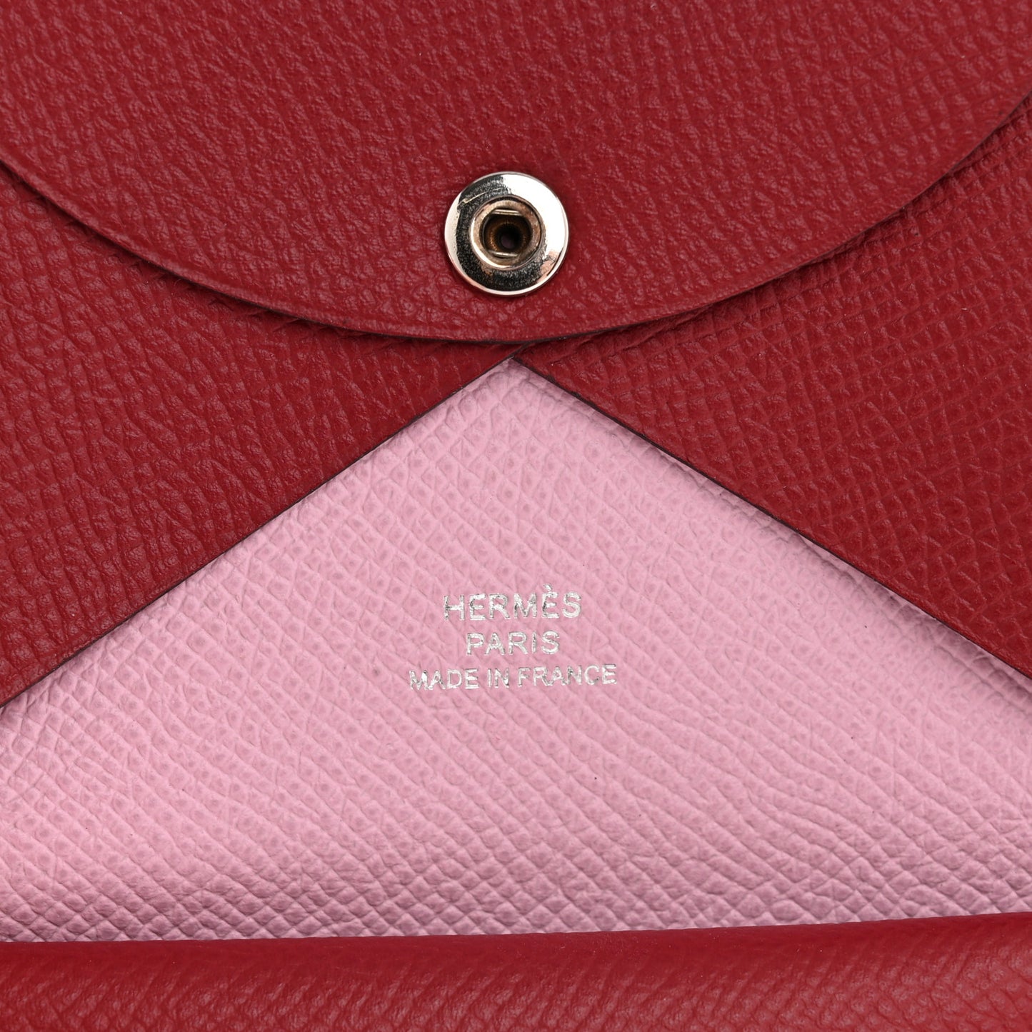 Epsom Verso Calvi Duo Card Case Rouge Grenat Mauve Sylvestre