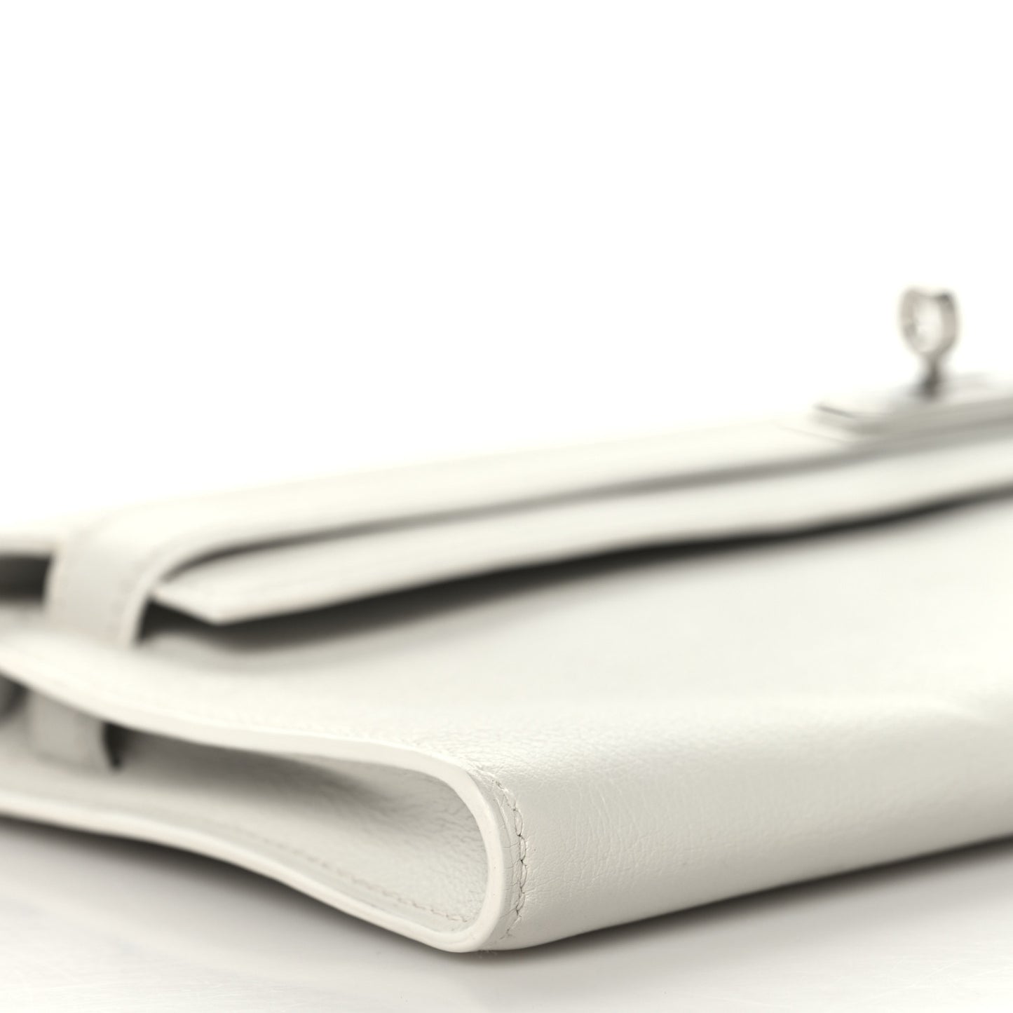 Swift Kelly Cut Clutch Pochette White