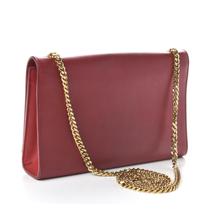 Saint Laurent Smooth Calfskin Medium Classic Monogram Kate Tassel Satchel Lipstick Red 3 of 13