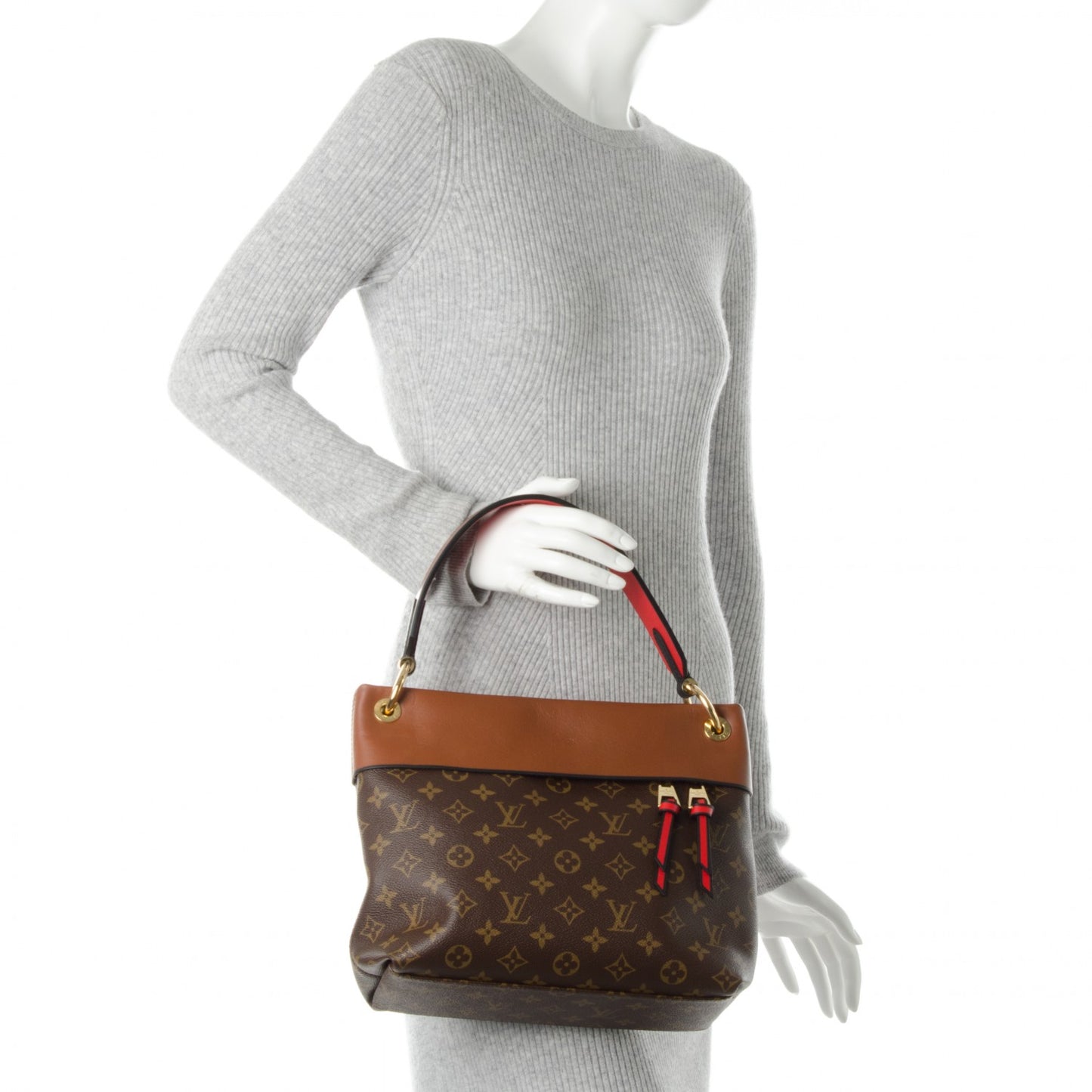Monogram Tuileries Besace Caramel Rouge