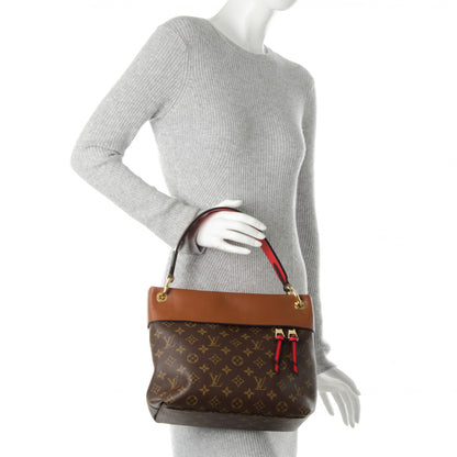 Louis Vuitton Monogram Tuileries Besace Caramel Rouge 3 of 8