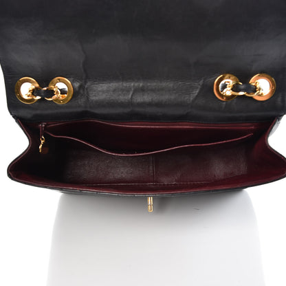 Chanel Lambskin Quilted Jumbo Single Flap Black 5 of 18