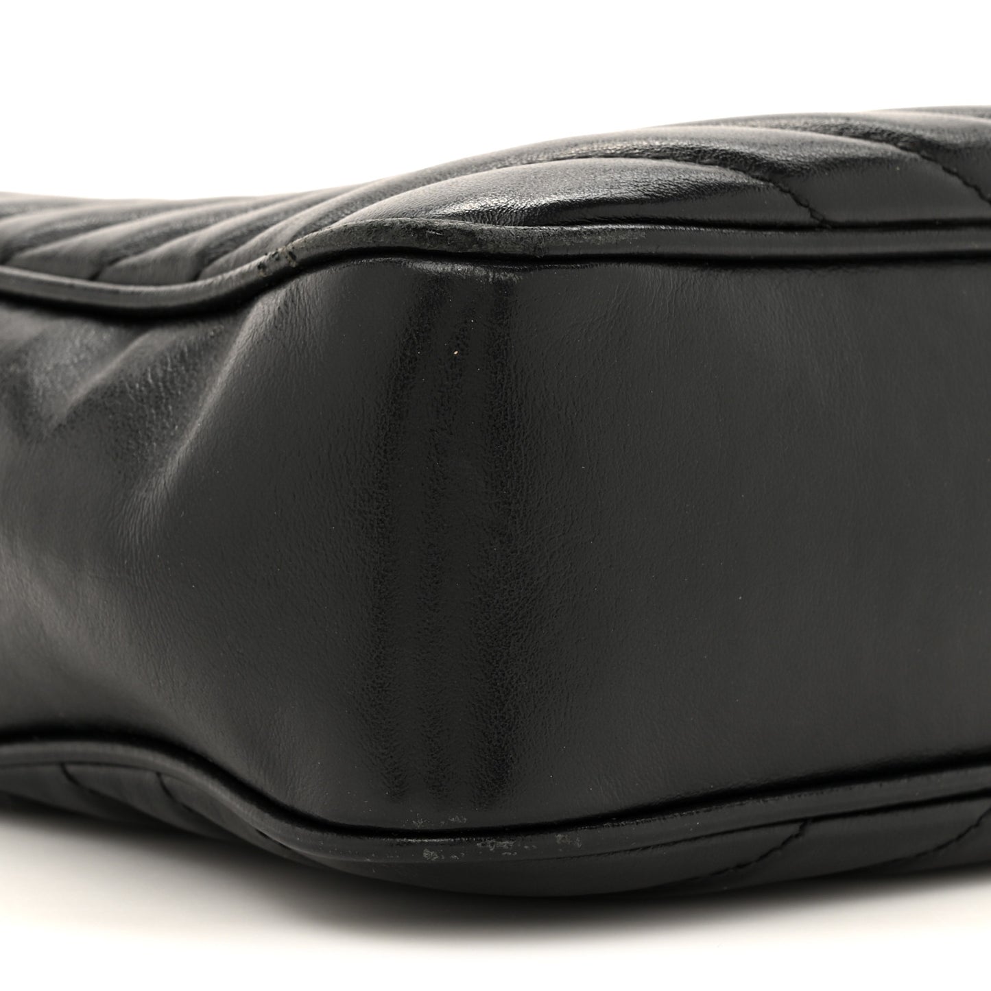 Calfskin Matelasse Monogram Lou Camera Bag Black
