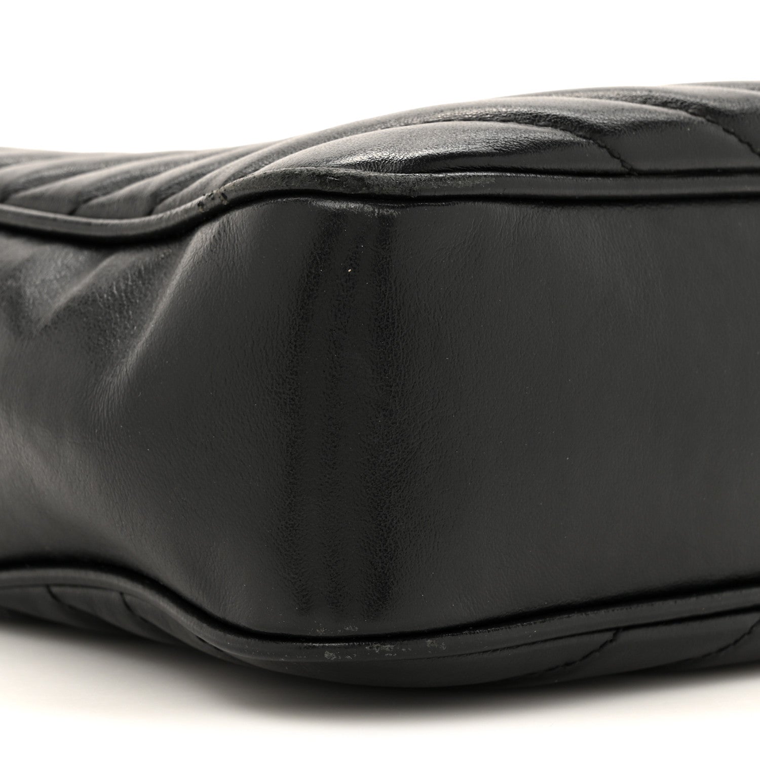 Saint Laurent Calfskin Matelasse Monogram Lou Camera Bag Black 10 of 17