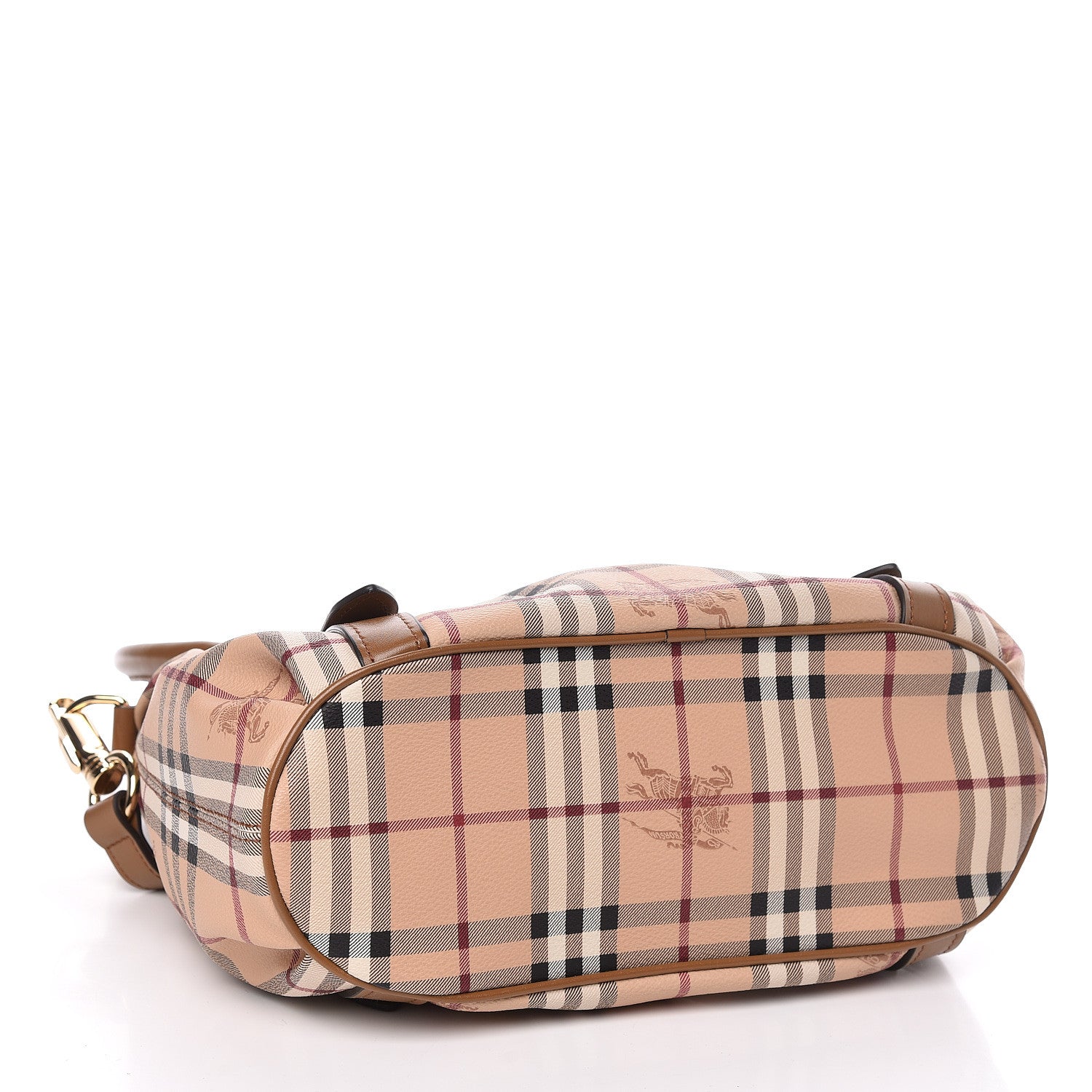 Burberry Haymarket Check Small Northfield Tote Mid Camel 5 of 13