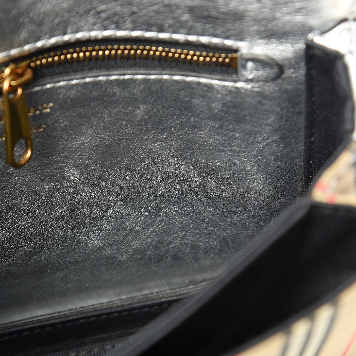 Smooth Calfskin 1983 Knight Check Link Shoulder Bag Silver