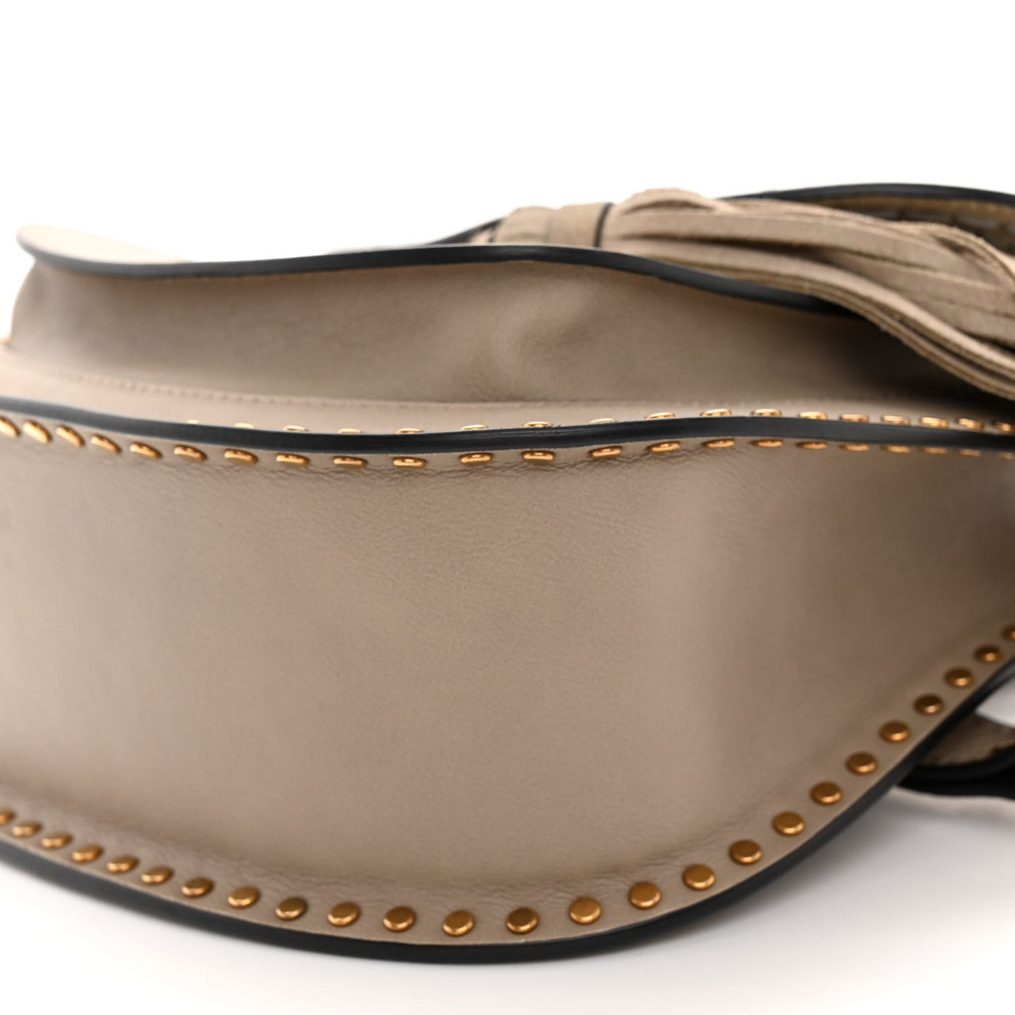 Calfskin Braided Small Hudson Shoulder Bag Motty Grey