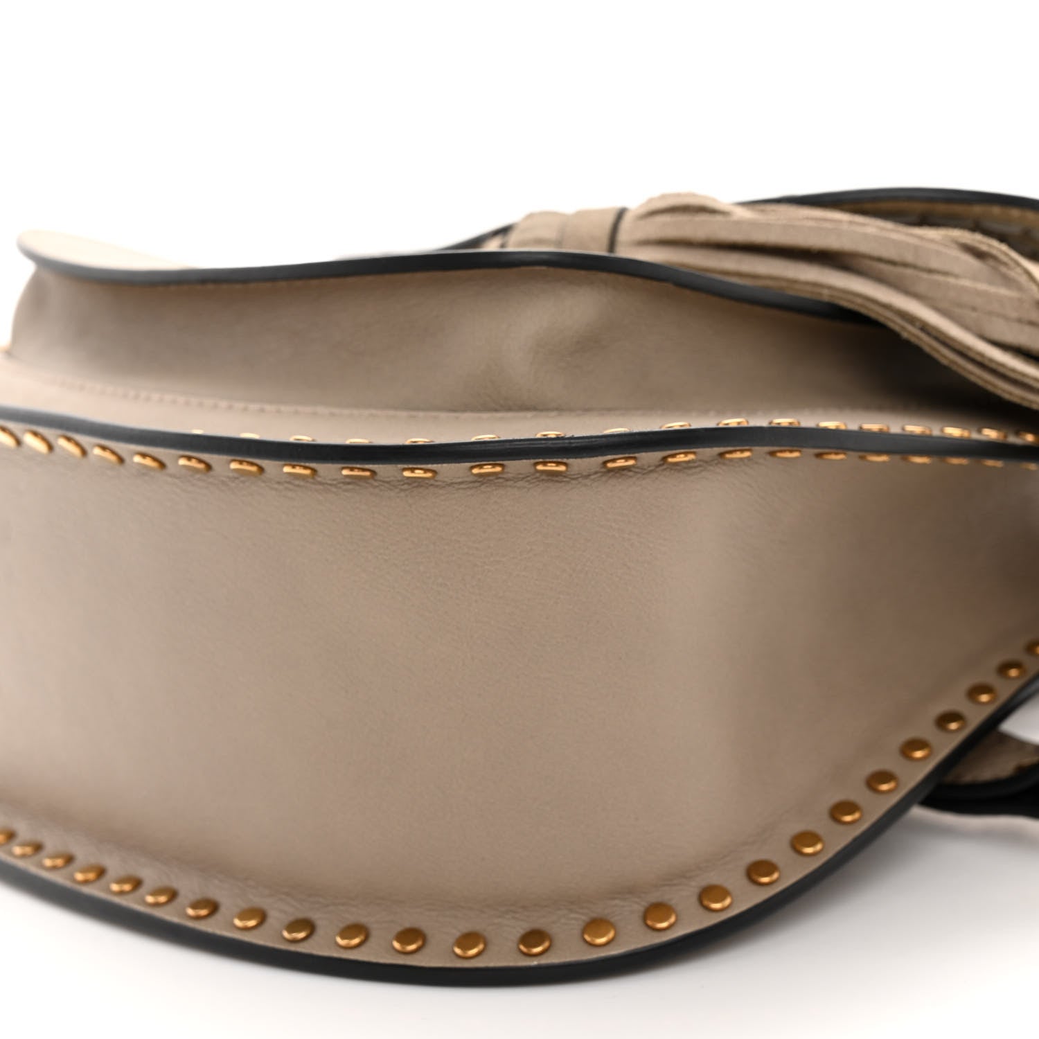 Chloe Calfskin Braided Small Hudson Shoulder Bag Motty Grey 9 of 9