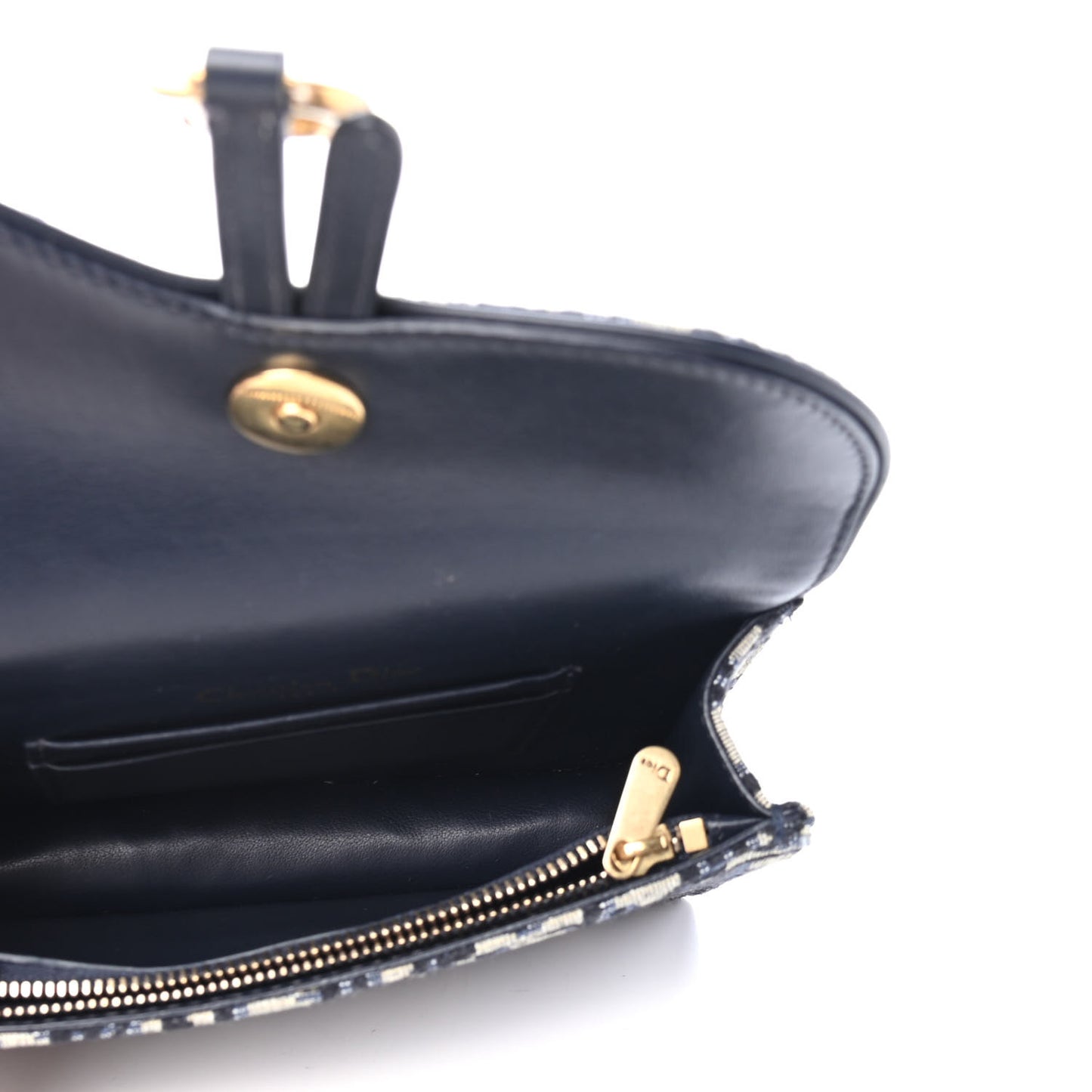 Oblique Saddle Belt Bag Blue