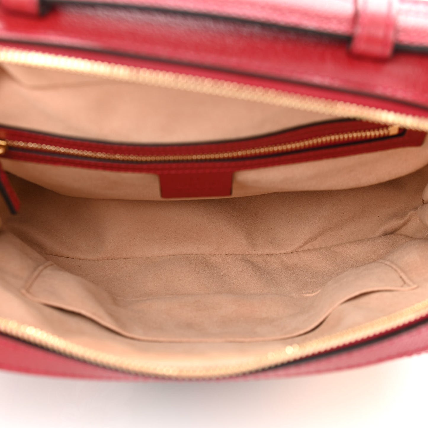 GG Supreme Monogram Flora Web Small Ophidia Top Handle Shoulder Bag Hibiscus Red