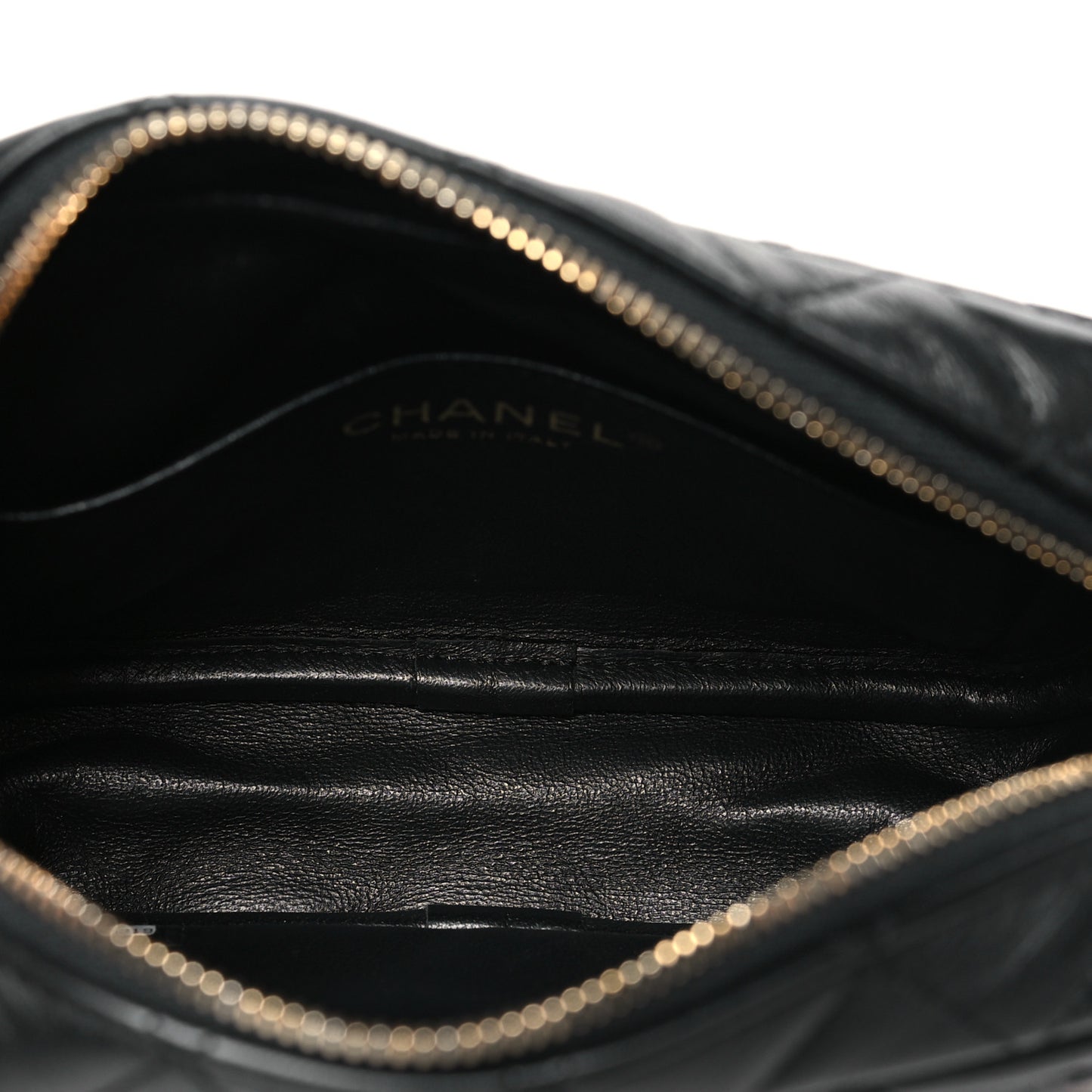 Lambskin Quilted Small Timeless Camera Case Black