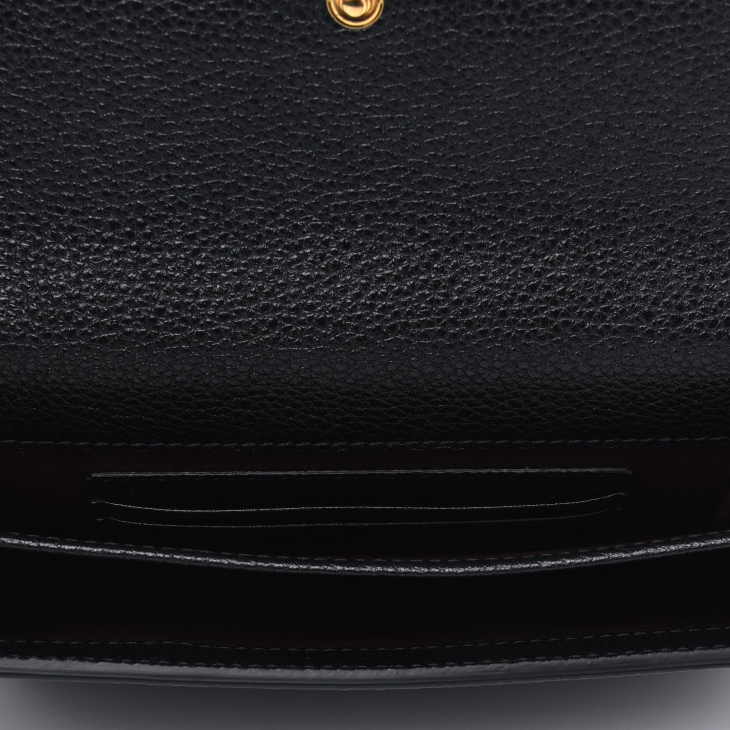 Gucci Grainy Calfskin Zumi Flap Card Case Black 4 of 4