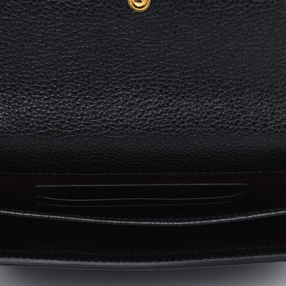 Gucci Grainy Calfskin Zumi Flap Card Case Black 4 of 4