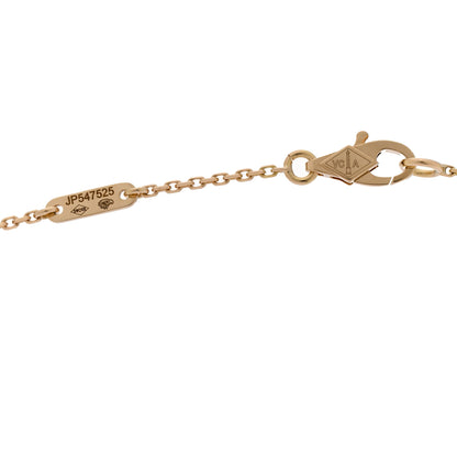 Van Cleef & Arpels 18K Yellow Gold Mother of Pearl Sweet Alhambra Pendant Necklace 4 of 6