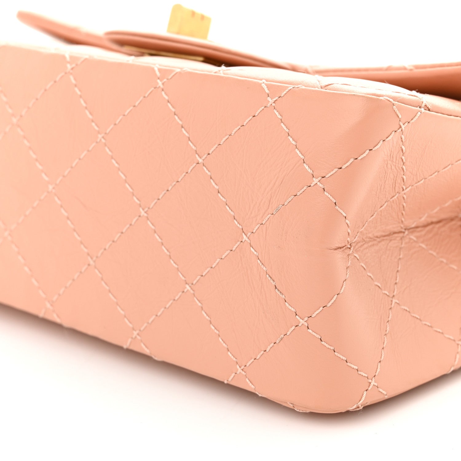 Chanel Aged Calfskin Quilted 2.55 Reissue Mini Flap Beige 10 of 10