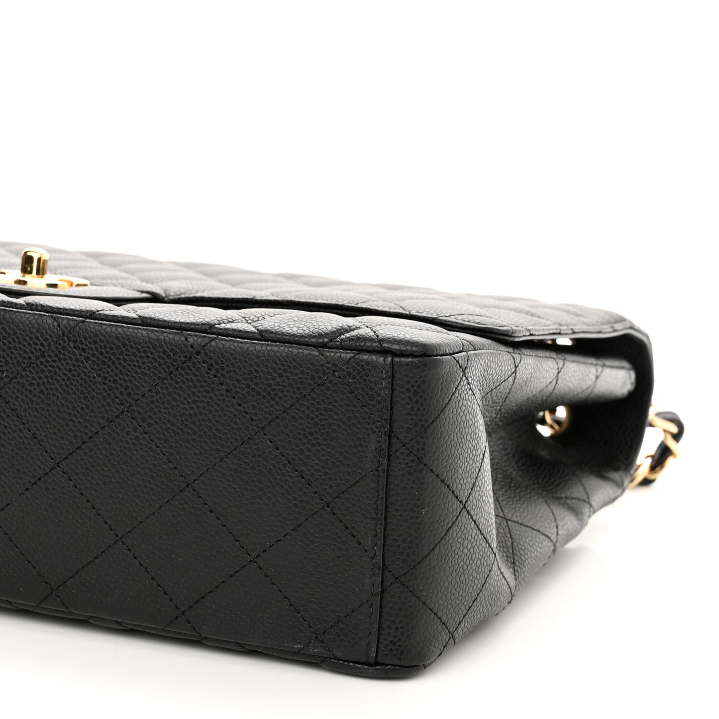 Caviar Quilted Maxi Single Flap Black