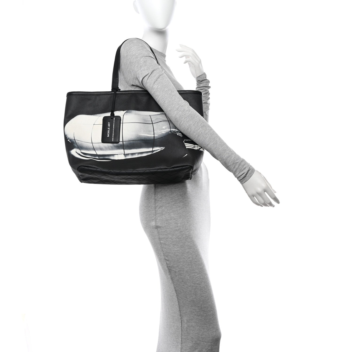 Chanel Canvas Karl Lagerfeld Mobile Art Tote Black 2 of 12