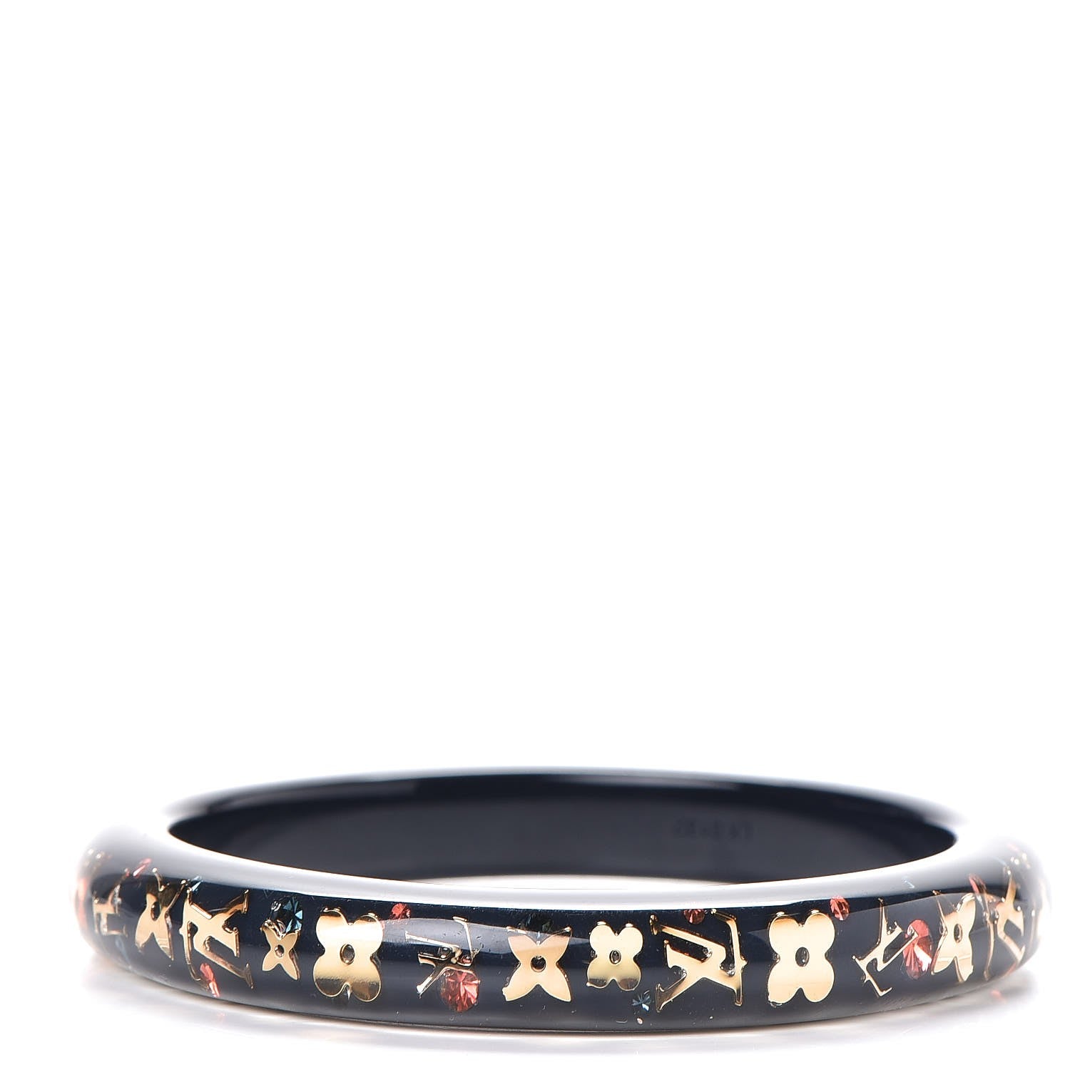Louis Vuitton Resin Swarovski Medium Inclusion Bracelet PM Navy 3 of 5