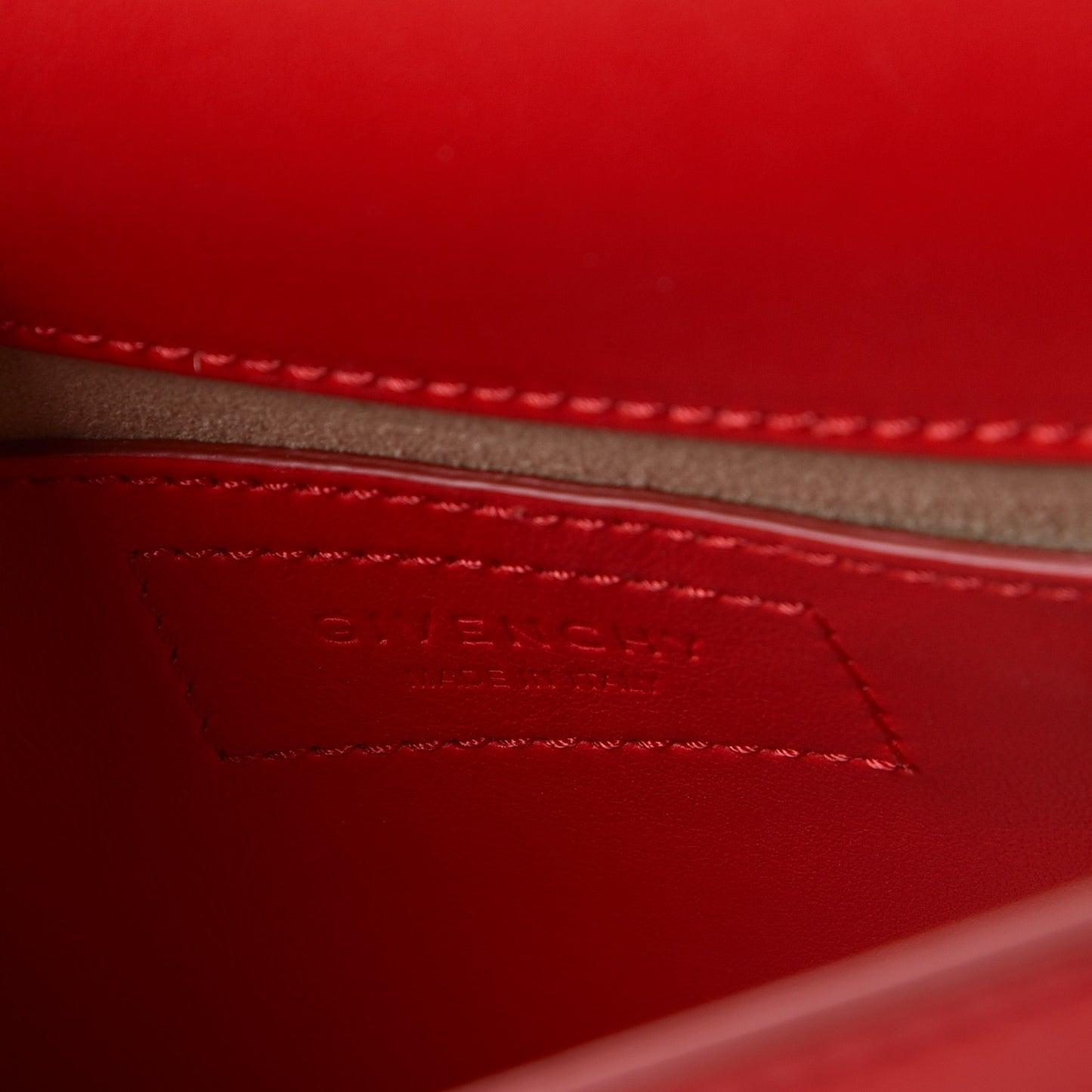 Calfskin Mini Infinity Saddle Bag Medium Red
