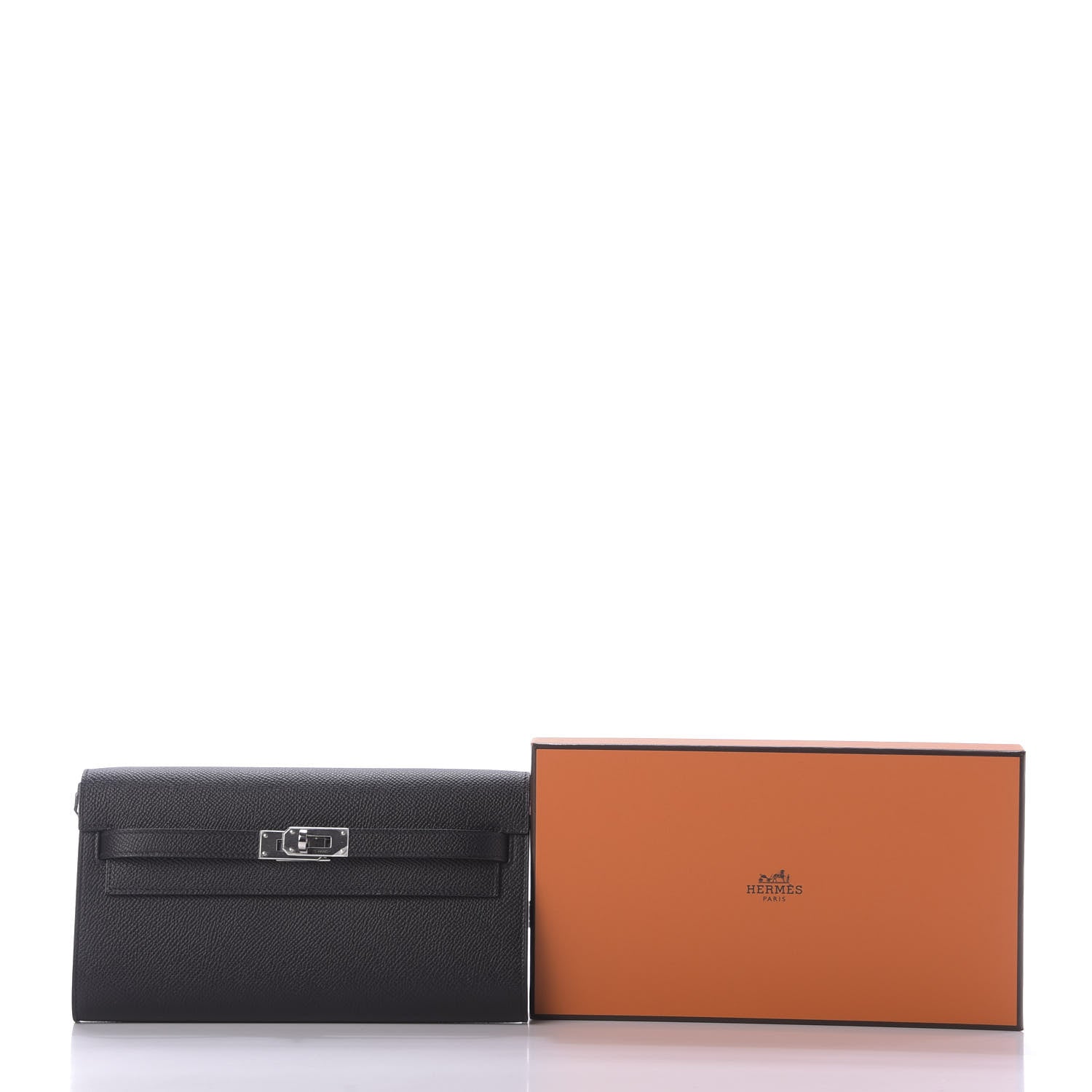 Hermes Epsom Kelly Wallet To Go Black 9 of 9