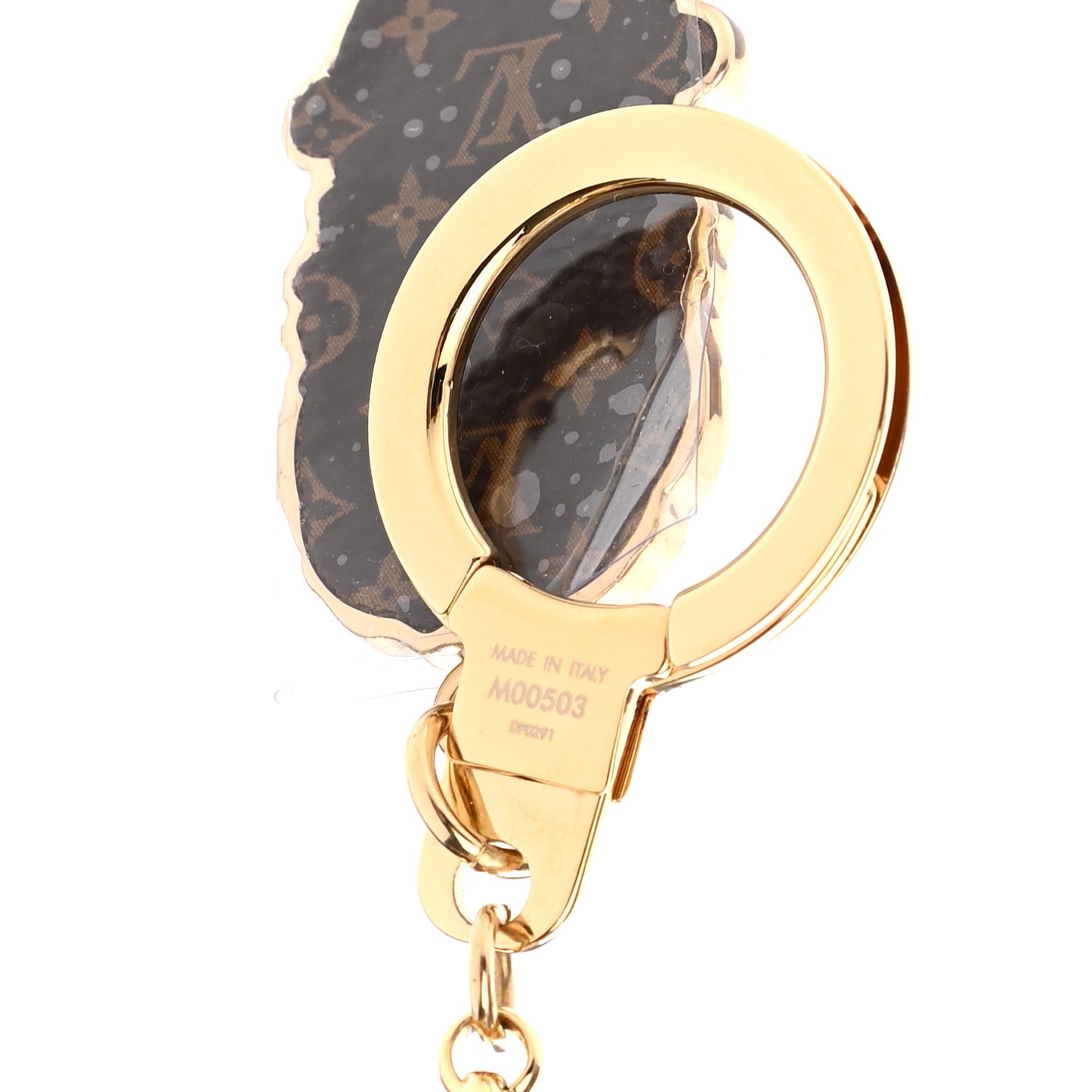 Monogram Gaston & Vivienne Best Friend Bag Charm Key Holder Gold
