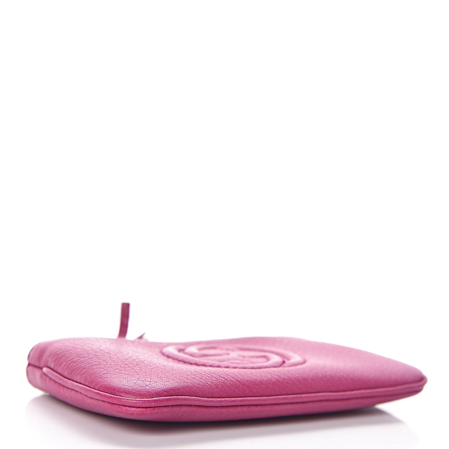 Gucci Pebbled Calfskin Soho Key Case Bright Bougainvillea 4 of 7