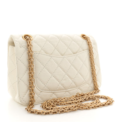 Chanel Aged Calfskin Quilted 2.55 Reissue Mini Flap White 3 of 11