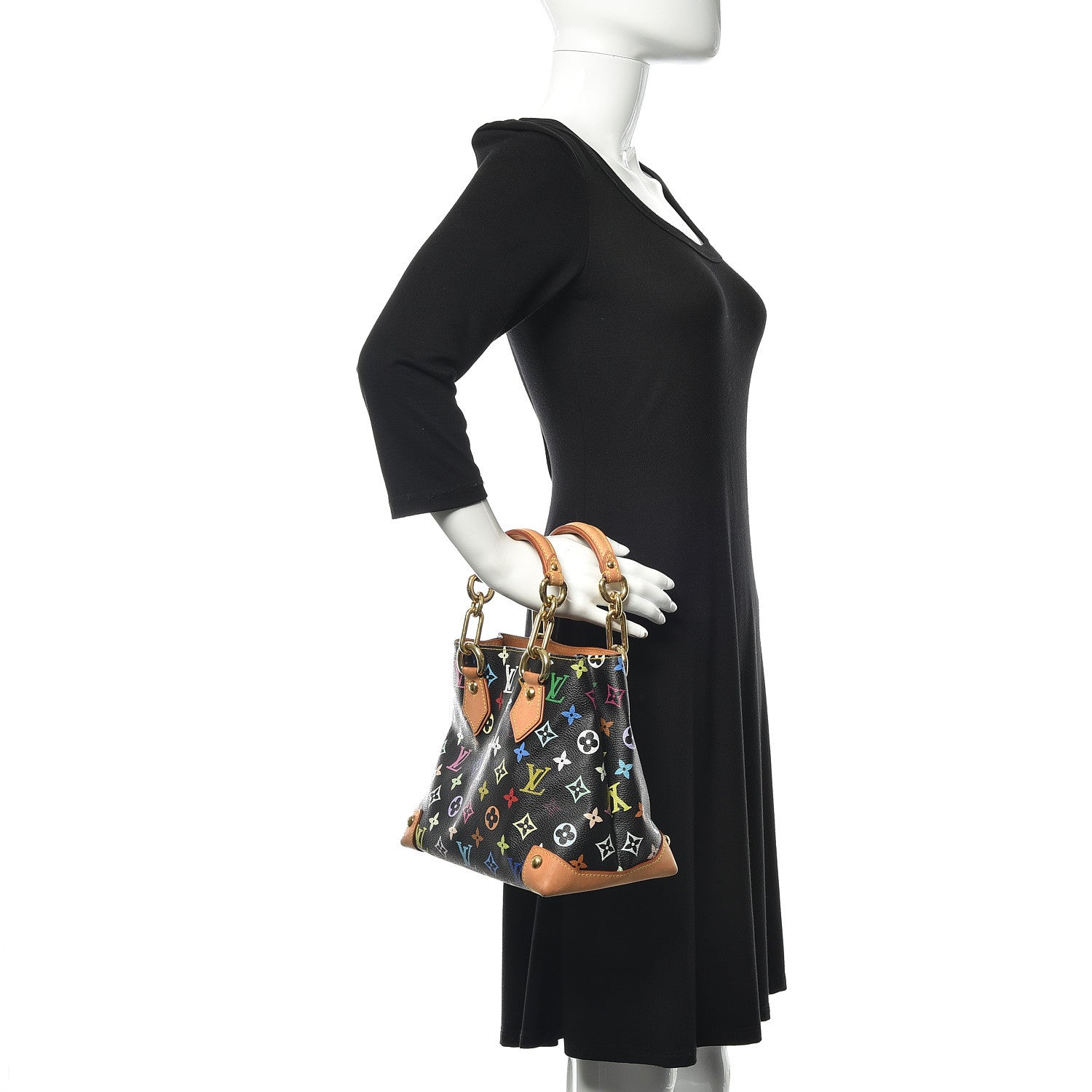 Louis Vuitton Monogram Multicolor Audra Black 2 of 12