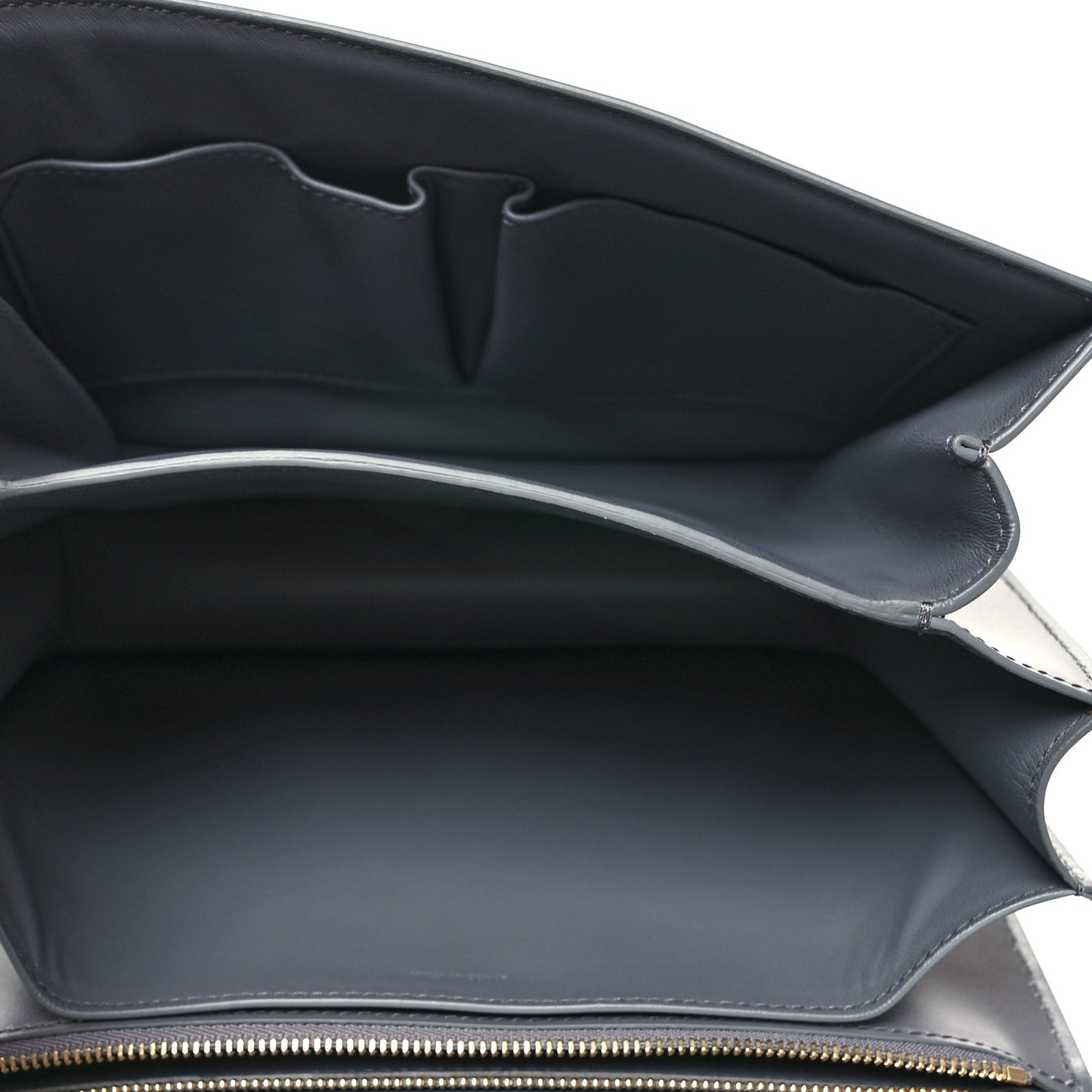 Box Calfskin Medium Classic Box Flap Bag Light Charcoal