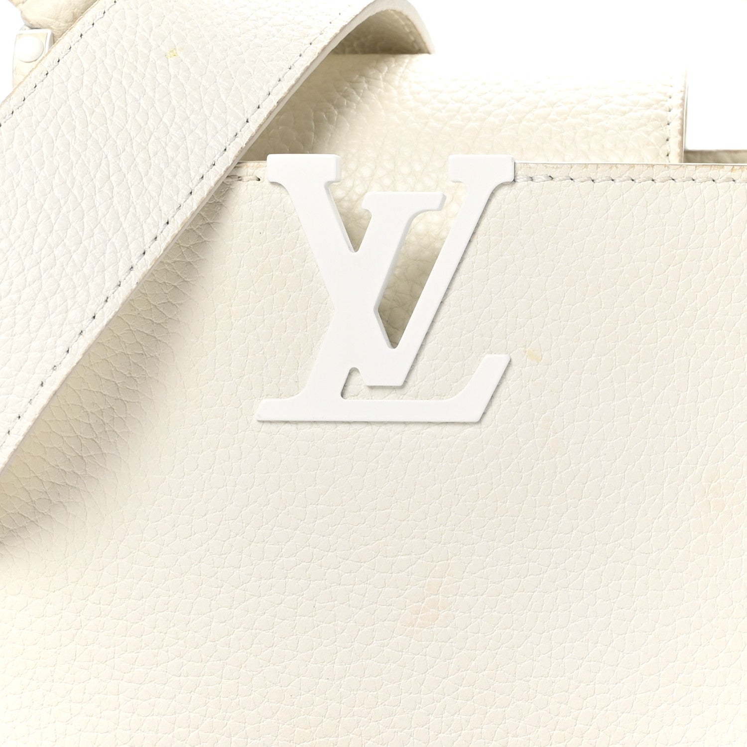 Louis Vuitton Taurillon Mini Capucines Monochrome White 7 of 11