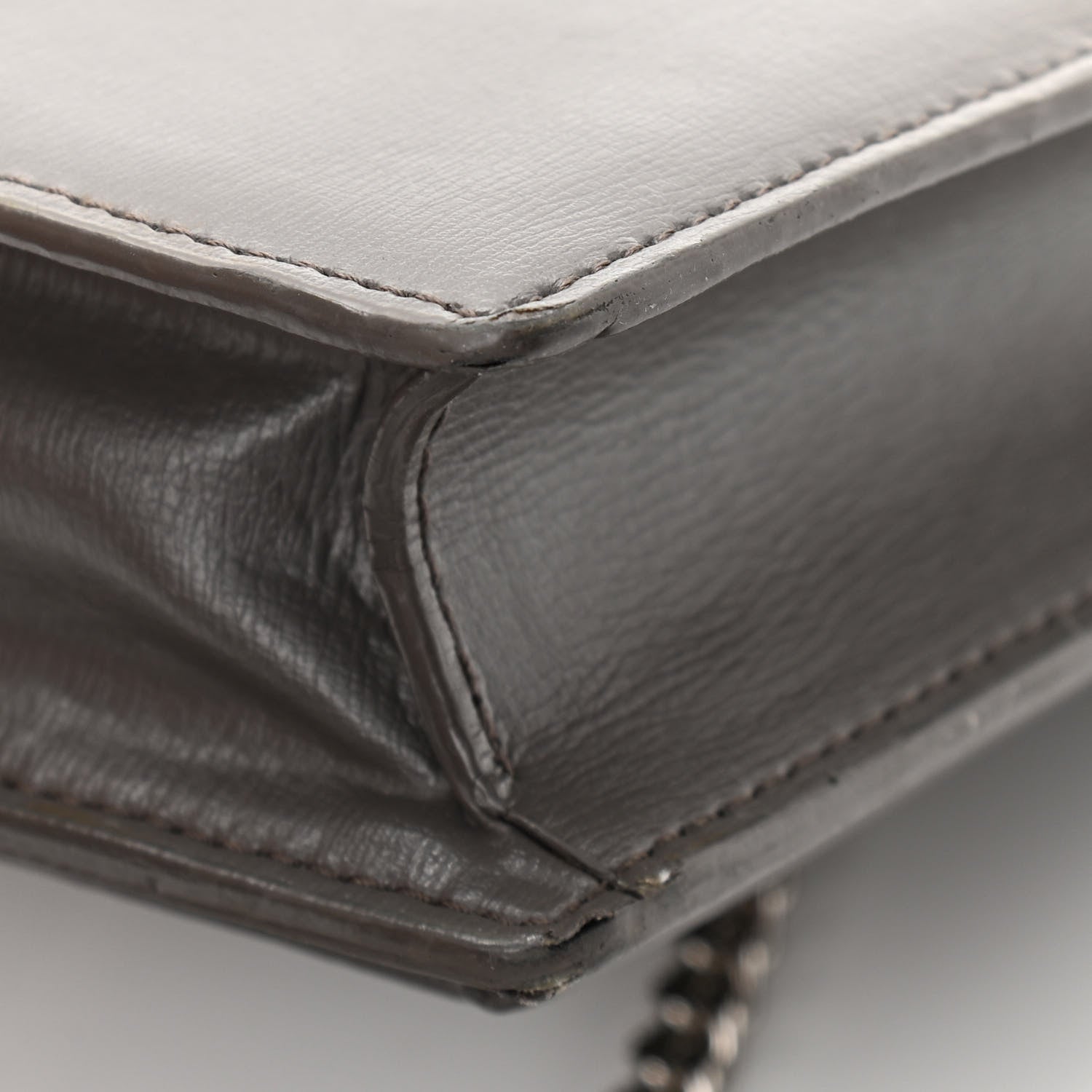 Saint Laurent Calfskin Monogram Sunset Chain Wallet Earth 14 of 17