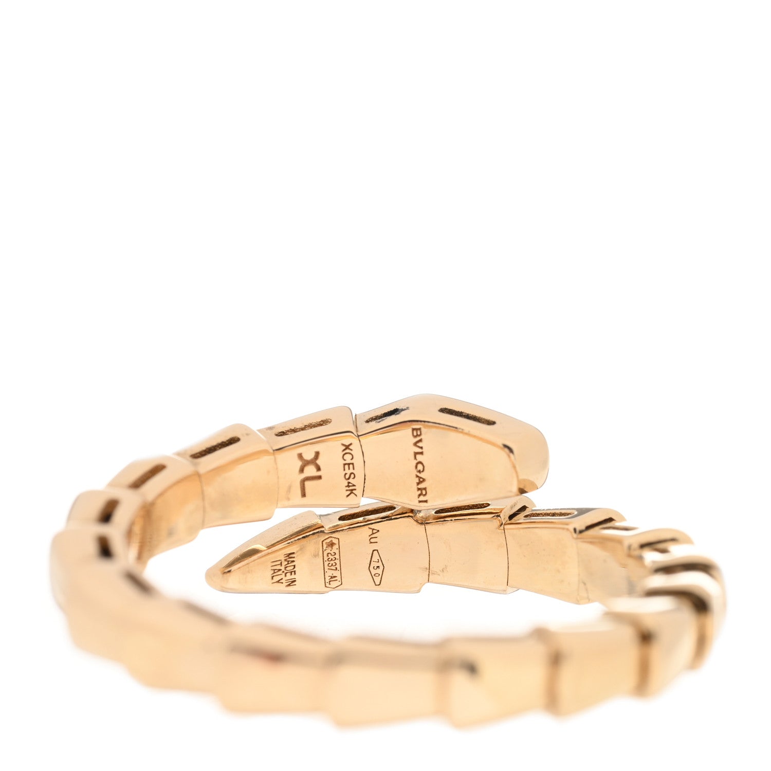 Bulgari 18K Yellow Gold Serpenti Viper Ring XL 4 of 5