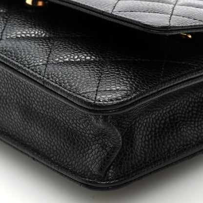 Chanel Caviar Quilted Wallet on Chain WOC Black 9 of 9