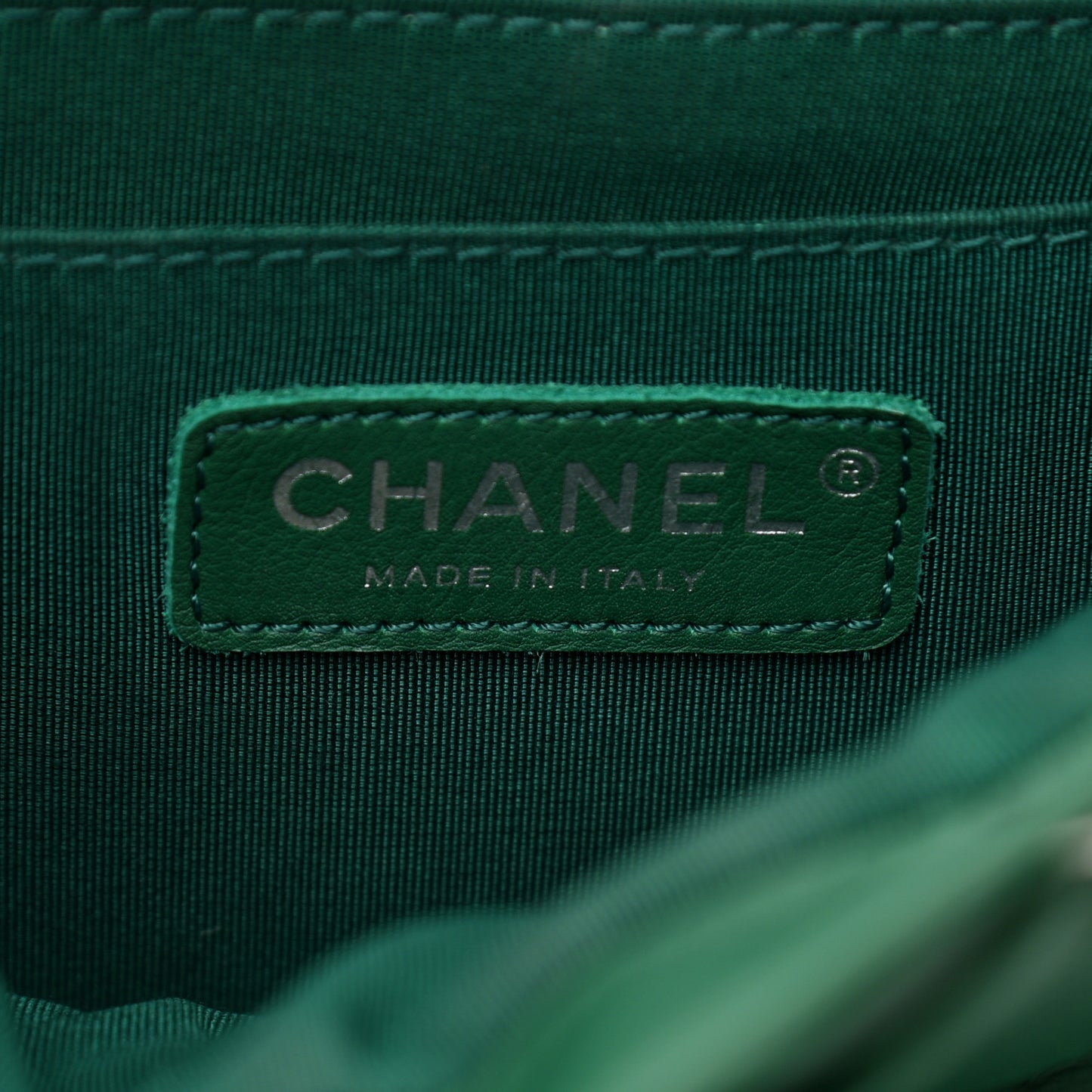 Lambskin Chevron Quilted Small Urban Spirit Backpack Green