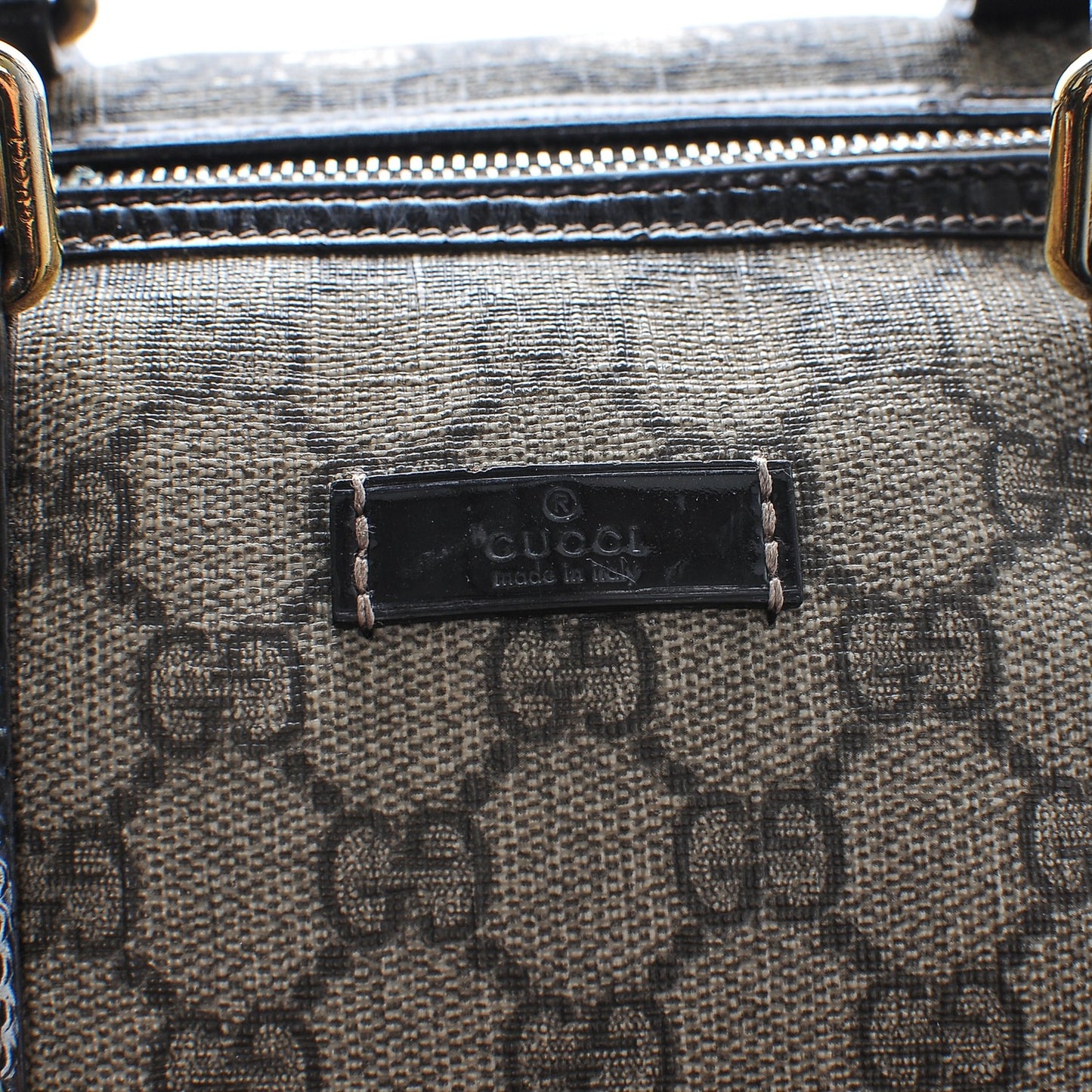 GG Plus Monogram Medium Joy Boston Dark Brown