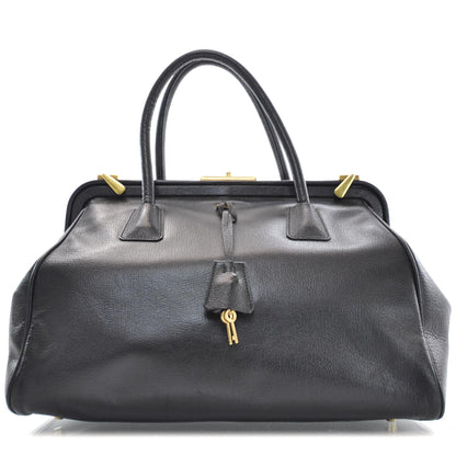 Prada Goatskin Cerniera Doctor Bag Black 1 of 9