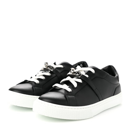 Hermes Calfskin Day Sneakers 40 Black 3 of 8