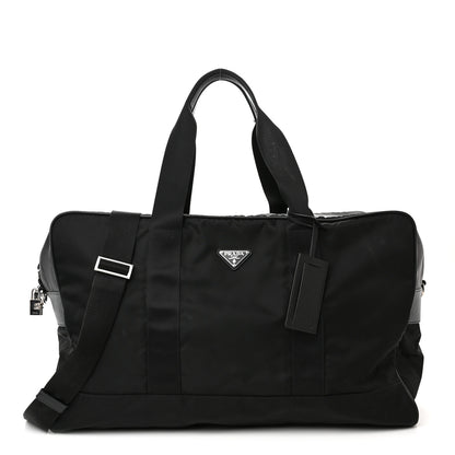 Prada Tessuto Nylon Saffiano Carry On Travel Bag Black 1 of 10