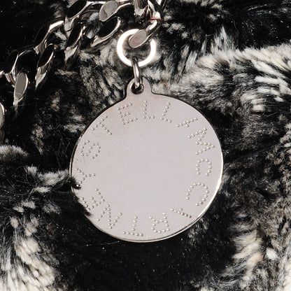 Stella McCartney Eco Fur Falabella Tote Black White 6 of 6