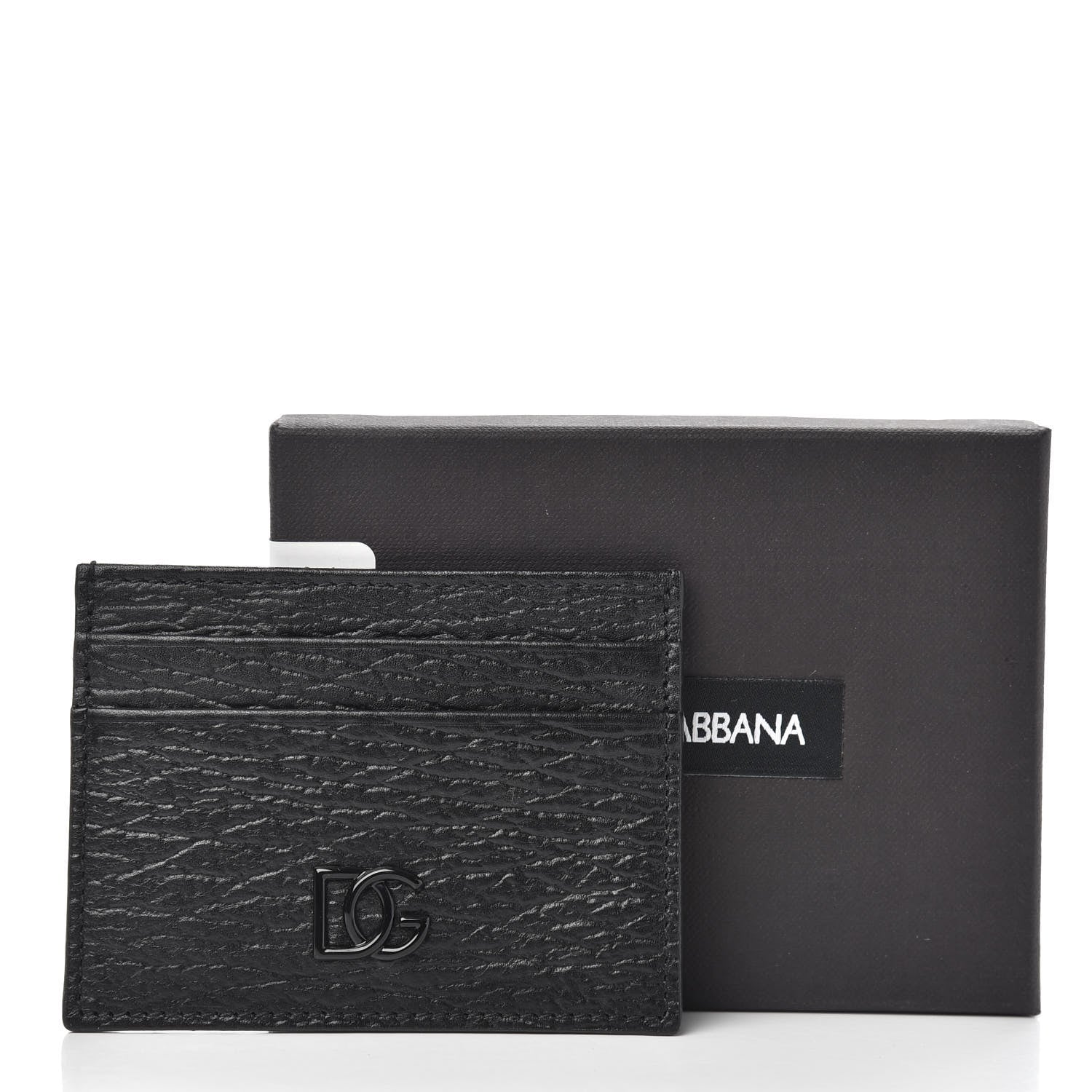 Dolce & Gabbana Vitello Logo Card Holder Black 6 of 6