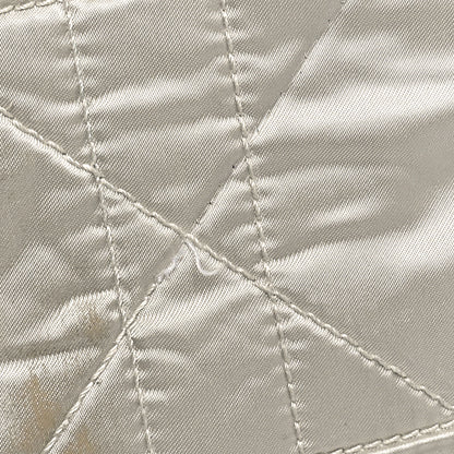 Christian Dior Nylon Cannage Drawstring Bag White 11 of 12