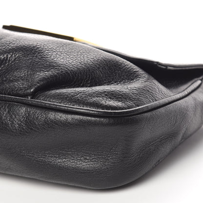 Fendi Vitello Flamingo Fendista Pouchette Crossbody Black 9 of 10