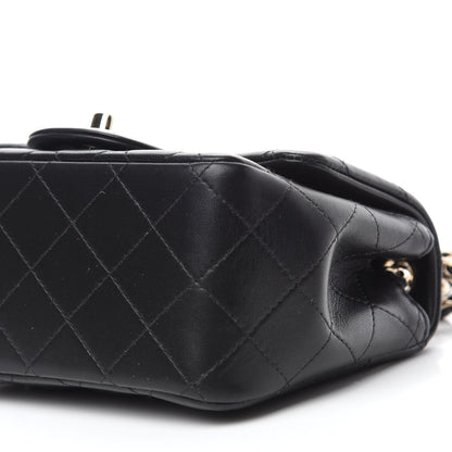 Chanel Lambskin Quilted Mini Square Flap Black 7 of 11