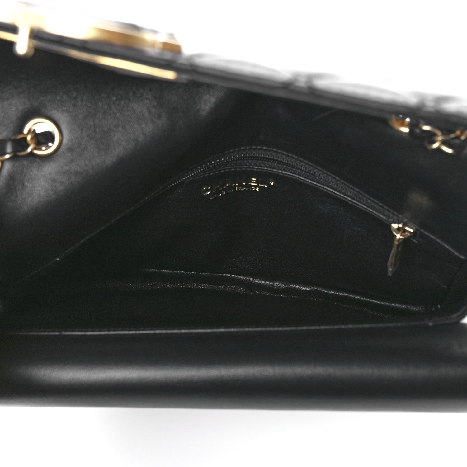 Chanel Lambskin Quilted Large CC Chic Flap Black 5 of 11