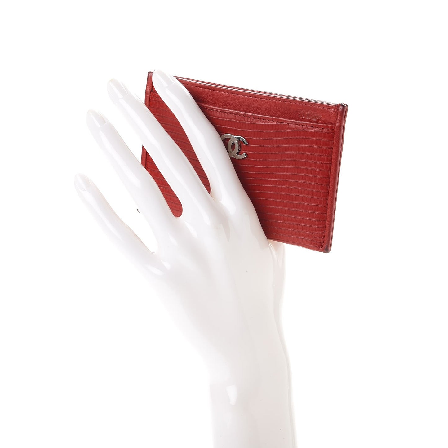 Lizard Card Holder Red