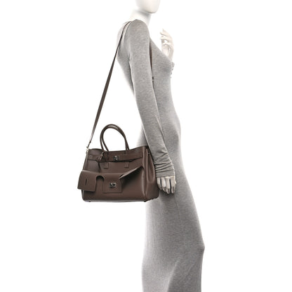 Balenciaga Smooth Calfskin Small Bel Air Carry All Bag Taupe 2 of 9