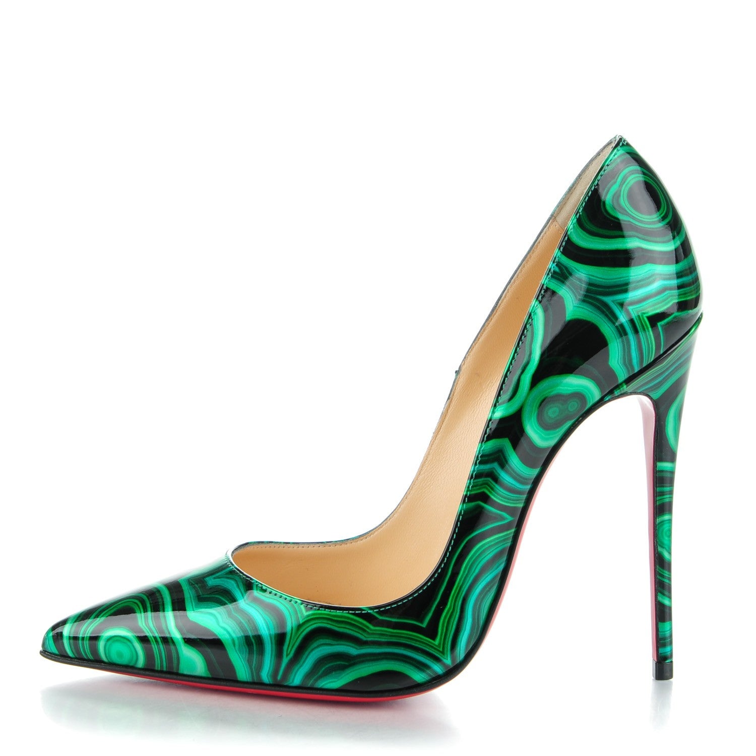 Christian Louboutin Patent Malachite So Kate 120 Pumps 36 Vert 1 of 8